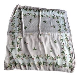 Pink Strawberry Pattern Scarf